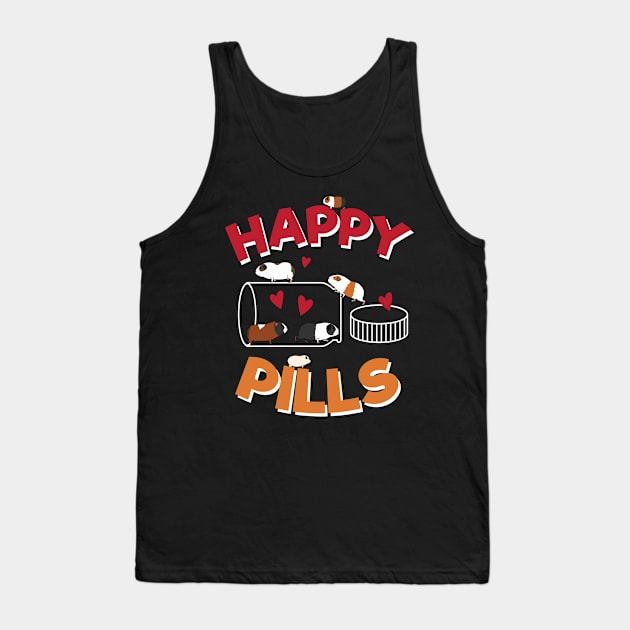 Happy Pills Guinea Pig Tank Top by MooonTees